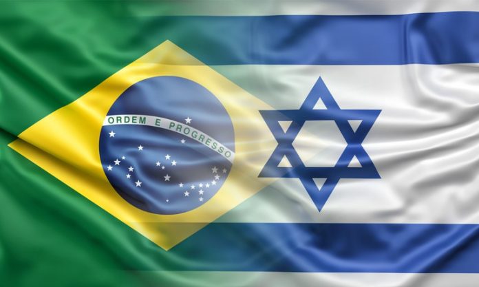 brasil e israel bandeira